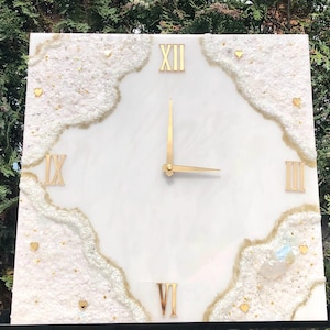 Epoxy resin clock 40x40